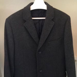 J Crew charcoal Ludlow Topcoat
